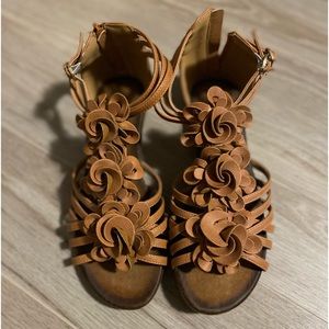 VENGELO Donna - brown leather sandals - brand new